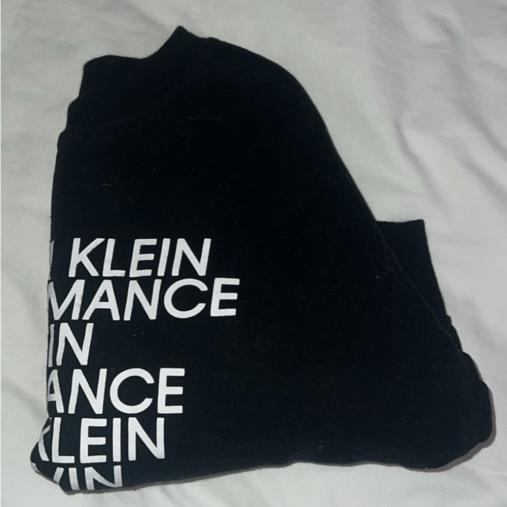 Calvin Klein Black Graphic Polo Crop Top
